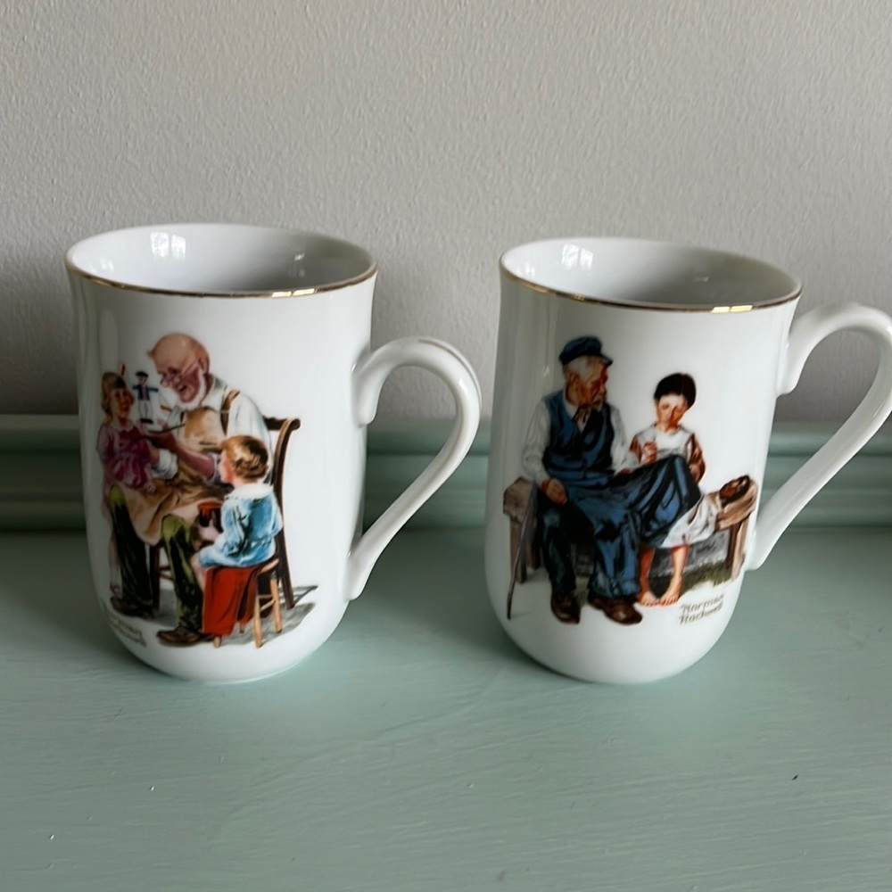 Pair of Norman Rockwell Museum Mugs.